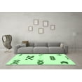 thumbnail image 3 of Ahgly Company Indoor Square Solid Emerald Green Modern Area Rugs, 3' Square, 3 of 4