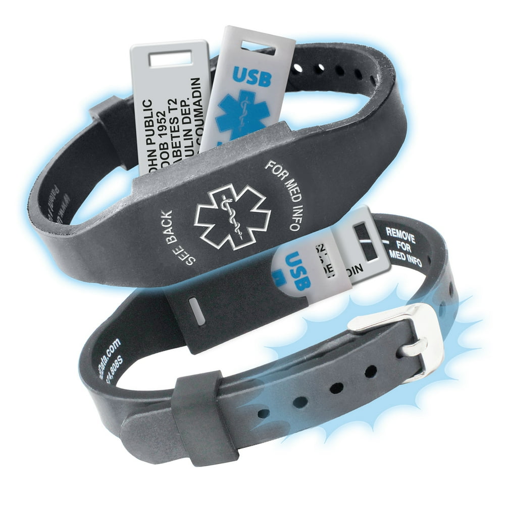 ELITE II USB PLUS Medical Alert ID Bracelet and 2GB USB. Custom