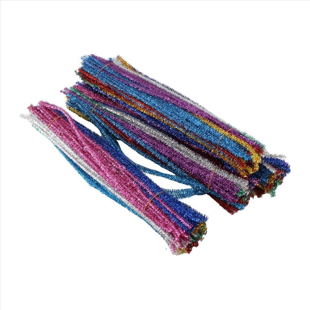 400 limpiapipas, 10 colores diferentes, varillas de chenilla, suministros para manualidades, purpurina para manualidades DIY.