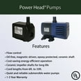 thumbnail image 2 of Alpine Corporation Outdoor Decor Power Head Pump for Small to Medium Fountains, Statuary, and Birdbaths with Moving Water, 2 of 5