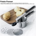 thumbnail image 1 of Prensador De Patatas, Trituradora De Patatas, Desmontable De Mano, Conveniente Para Lavar Frutas De Acero Inoxidable Para Verduras, 1 of 7