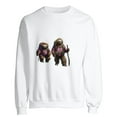 thumbnail image 2 of FLORID Men's Round Neck Sweatshirt White Sloth Hiking Team Sweatshirt White, 2 of 5