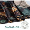 thumbnail image 5 of Boho Floral Shower Curtain Modern Mid Century Fabric Cloth Shower Curtains for Bathroom Decor Waterproof Floral Bathroom Shower Curtain Set with Hooks, 72x72 Inch, 5 of 6