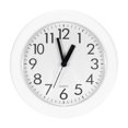 thumbnail image 1 of Unique Bargains Horloge Murale de 8 Pouces, Quartz à Piles Silencieuse Sans Tic-Tac, Ronde, Blanche, 1 of 6