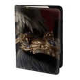 thumbnail image 2 of Pofeuu Noble Style Bald Eagle Print Travel Document Organizer Passport Holder Men Women for Family (6.5 in x 4.5 in),Wallet Holder Credit Card Clutch Bag Case, 2 of 5