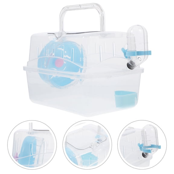 BESTYASH Portable Plastic Cage for Guinea Pigs - Carrying Case, Travel-Friendly 1 Set