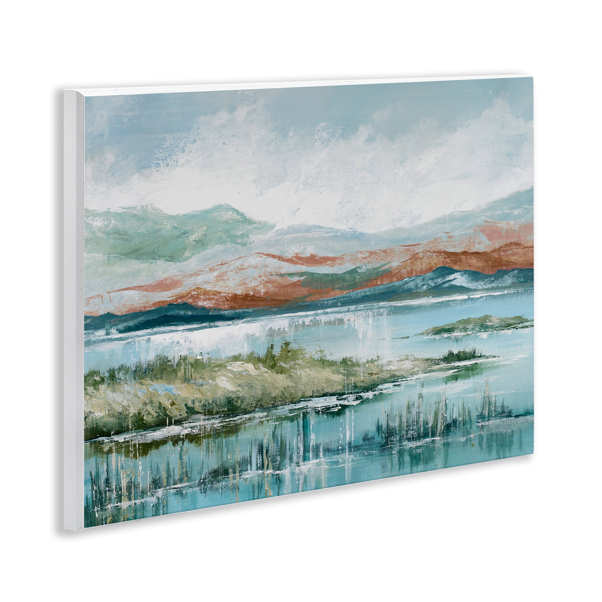 Stupell Industries Western Rustic Landscape Landscape Painting Unframed Art Print Wall Art, 14 x 11