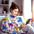 thumbnail image 4 of Cute Cat Blanket Super Soft Flannel Throw Blanket Bedding Cat Gifts for Cat, 4 of 5