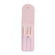 thumbnail image 1 of Juego de 3 pinzas de aseo Soidarity para pestañas Acero inoxidable con bolsa de almacenamiento Rosado, 1 of 6