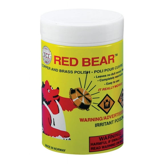 Red Bear Copper and Brass Polish - 6 â…“ Ounce Container