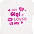 thumbnail image 4 of Inktastic Valentine's Day My Gigi Loves Me Hearts and Lips Boys or Girls Toddler T-Shirt, 4 of 5