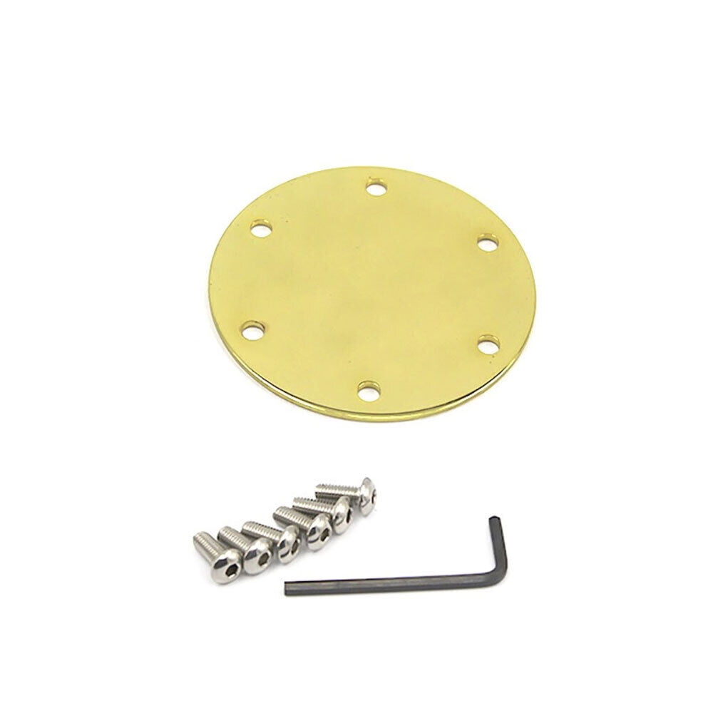 Universal 6 Holes Steering Wheel Center Cap Car Horn Button Cover Aluminum Auto