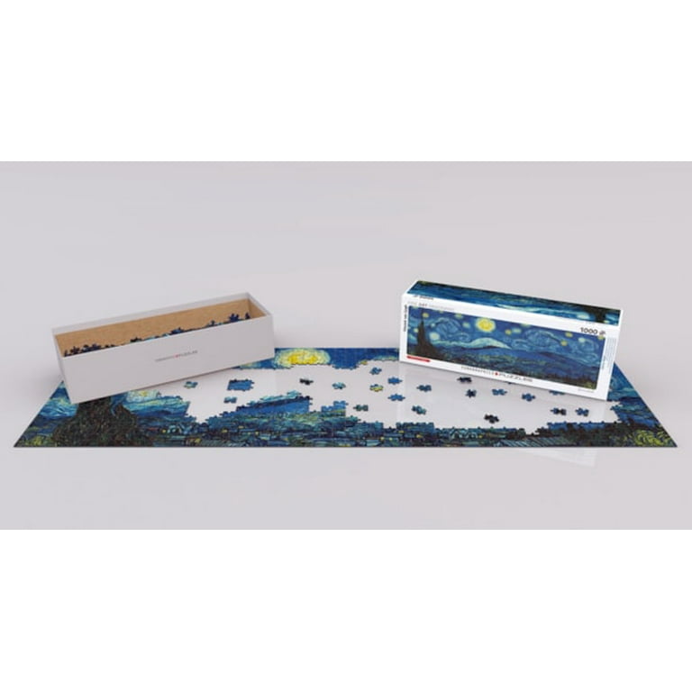 White Mountain 1000 Piece Jigsaw Puzzle - Van Gogh Collage, 24 Famous Paintings, 24x30 Inches, Made In USA