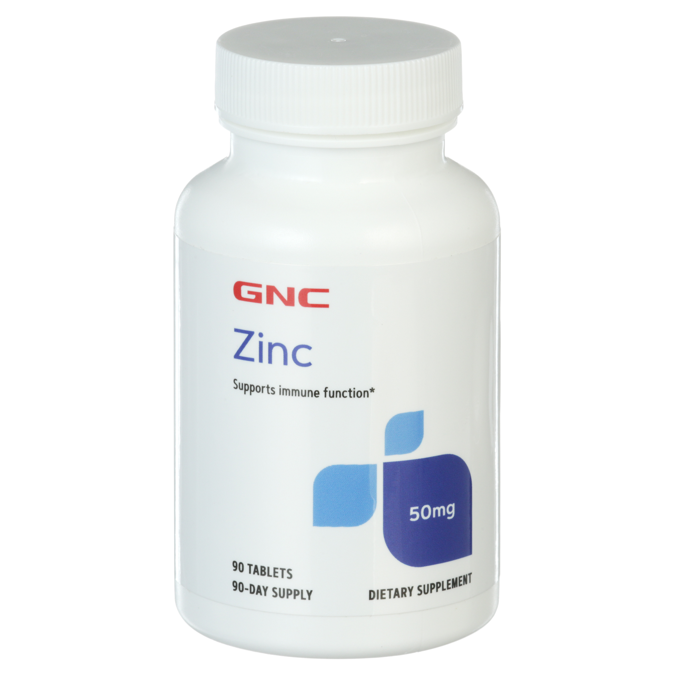 GNC Zinc 50mg, Supports Immune Function,  90 Tablets, 90 Servings