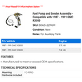 thumbnail image 2 of Fuel Pump and Sender Assembly - Compatible with 1987 - 1991 GMC R3500 1988 1989 1990, 2 of 2