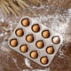 thumbnail image 2 of Molde Antiadherente Para Hornear Rosquillas De 12 Cavidades Con Forma De Castaña, Molde Para Rosquillas De Acero Al Carbono, Bandeja Para Hornear, Soporte Para Bandeja Para Hornear Yuarrent HA015885-00, 2 of 6
