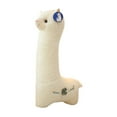 thumbnail image 4 of Peluche de alpaca de peluche, juguete de peluche, regalo de cumpleaños, decoración del hogar, realista y creativo. blanco, 4 of 9