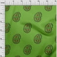 thumbnail image 3 of oneOone Cotton Cambric Green Fabric Block Craft Projects Decor Fabric Printed By The Yard 42 Inch Wide-JS, 3 of 6