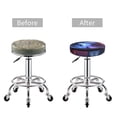 thumbnail image 3 of Red and Blue Fire Dragon Round Bar Stool Seat Covers, Elastic Round Chair Cover Stool Seat Slipcover Bar Stool Cushions Round Pad for 12-14 inch, 3 of 5