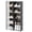 Black - 10 Grids, variant on odorsTT Compartments Simple Bathroom Organizer, Space-Saving Bathroom Cabinet with Adjustable Shelves, Easy Assembly Storage Organizer for Bathroom - Black - 4 Grids