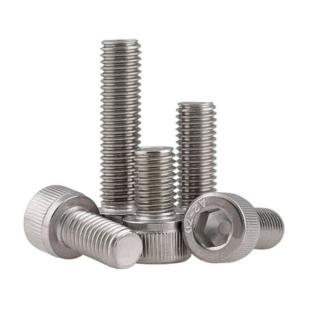 

ZX 304 Stainless Steel Allen Socket Screw M1.4 M1.6 M2 M2.5 M3 M4 M5 M6 M8 DIN912 Hex Hexagon Socket Head Cap Machine Screw Screws (Color : 18mm Size : M4 20pcs)-0810