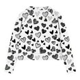 thumbnail image 5 of Xdegoge Girls Heart Print Half Zip Sweatshirts - Cute Valentine's Day Outfit for Kids Toddler Long Sleeve Pullover Sweatshirts Holiday Party Clothes, 5 of 5