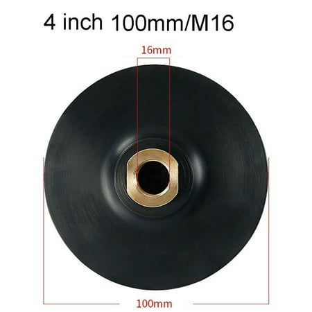 

Rubber Backing Pad Polishing Grinding Disc Holder For Angle Grinder M16