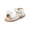AA302-White, variant on Girls Sandals Toddler Summer Dress Shoes Gladiator Beach Flat Sandals(AA306 White/10M)