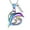 Rainbow, variant on Stainless Steel 🐬Ocean Dolphin Urn Pendant Memory Necklace for Human Pet Cremation Ashes Keepsake Memorial Jewelry