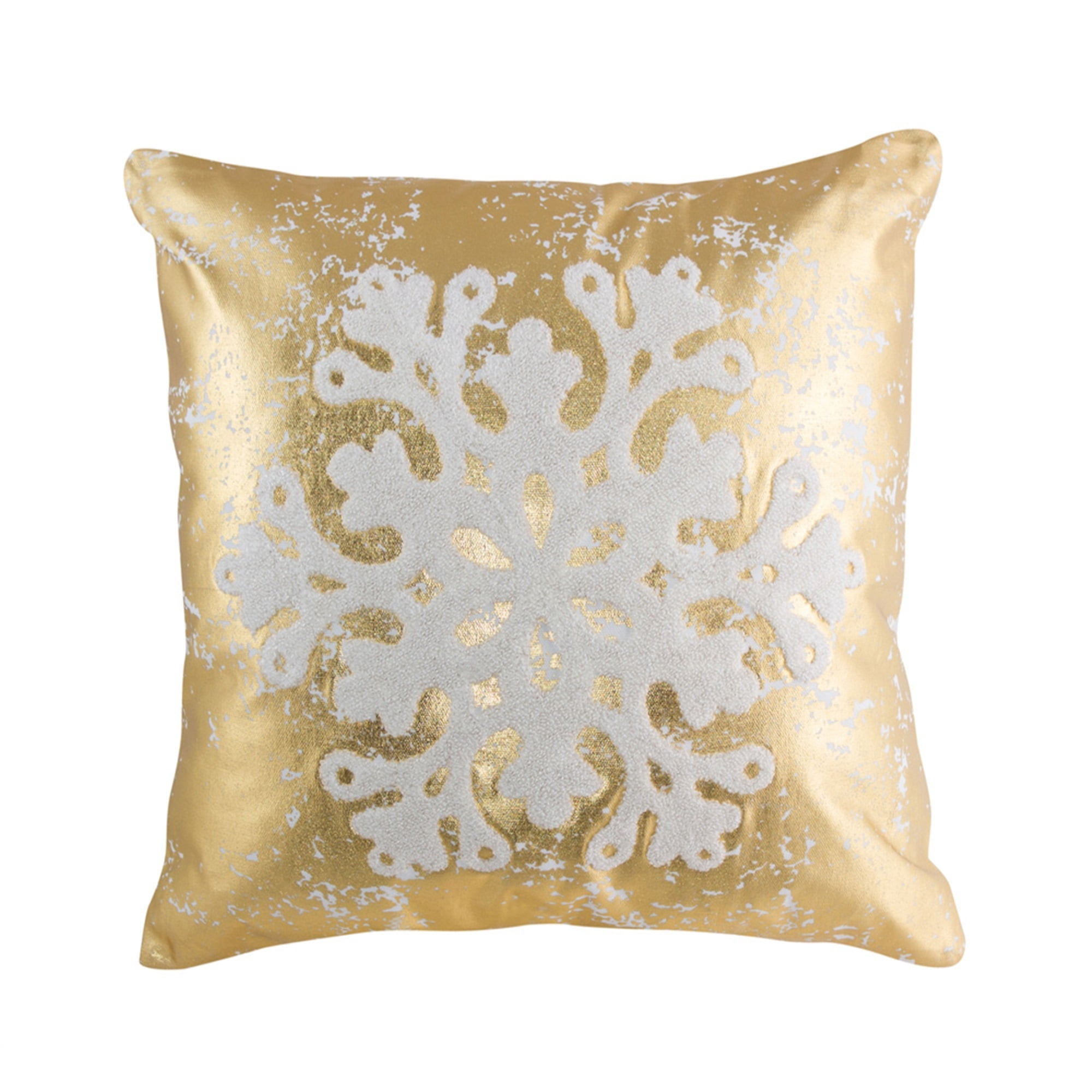 Snowflake Pillow 15.5" Polyester