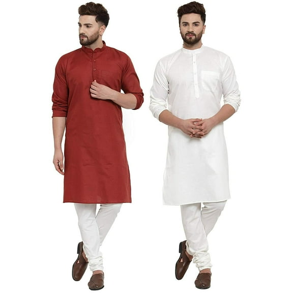 Mens Indian Wear Kurta Set Indian Ethnic Dress Pakistani Ethnic Dress Set Of 2