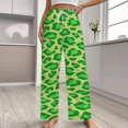 thumbnail image 2 of Animal Printing Leopard Pajama Pants Breathable with Pockets Pajamas For Lady Vintage Sleeping Pants Bedroom Homewear, 2 of 6