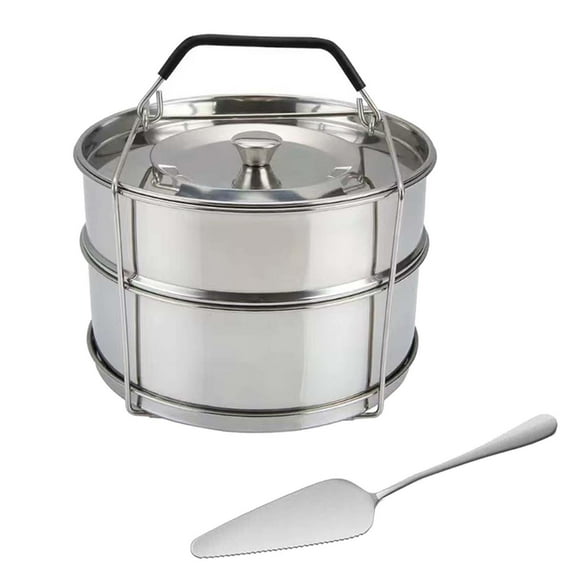 Baoblaze Stainless Steel Steamer Inserts 19cm Food Steamer Pan Cooker Pot Accessories