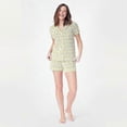 thumbnail image 2 of Womens Pajamas Set 2 Piece Button Down Monkey Shorts Set Y2k Preppy Loungewear Pjs 26s, 2 of 5