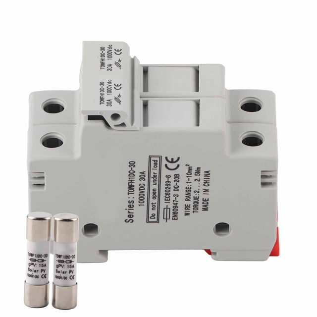 Equipo de control de distribución de energía, base de portafusibles de 2 polos, base de portafusibles de montaje en riel DIN, calidad superior