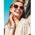 thumbnail image 6 of TOYOUTHS Floral Engraved Watch Band Compatible with Versa 2/Versa/Versa Lite/Versa SE, Soft Silicone Cute Wildflowers Butterflies Sport Laser Watch Strap Replacement Wristband for Women, 6 of 6