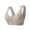 Light Gray, variant on Comfortable Wireless Bra For Mature Women Front Closure Vest Style Plus Size Soft Cup Bra For Everyday Wear