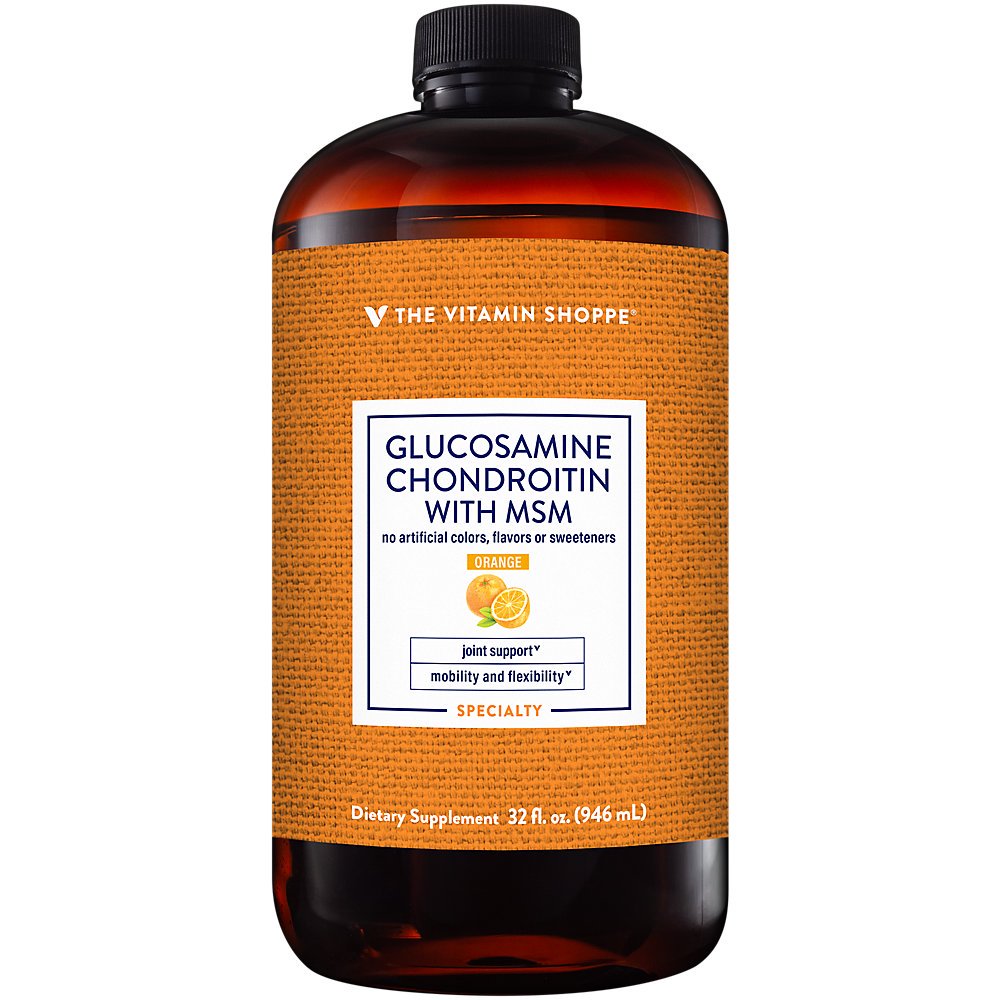 The Vitamin Shoppe Liquid Glucosamine Chondroitin with MSM, Supports