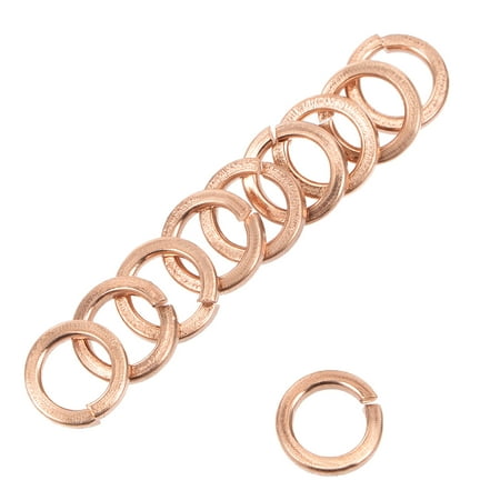 

50 Pcs 5.3mm x 8mm x 1.3mm Copper Flat Washer for Screw Bolt