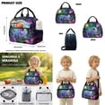 thumbnail image 5 of Kuiaobaty Chameleon Print Backpack and Lunch Box Set for Girls Boys Insulated Lunch Bag Pencil Case with Zipper Lightweight Backpack and Pencil Bag for School Camping Picnic, 5 of 7