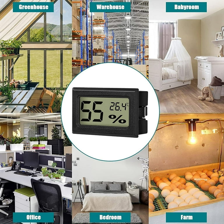 Mini Thermometer Humidity Meter Digital LCD Room Temperature Indoor  Hygrometer
