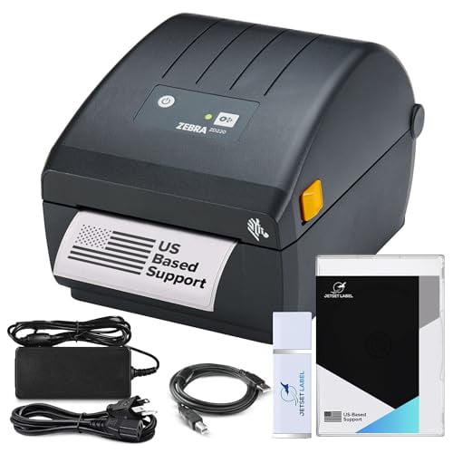 Impresora de etiquetas Zebra JetSet Label ZD220 térmica directa | 203 DPI | ZD22042-D01G00EZ | Conectividad USB | EZPL estándar | Ancho de 10 cm