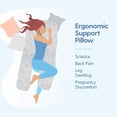 thumbnail image 3 of Milliard U Shaped Total Body Support Pillow Memory Foam with Cool, Breathable and Washable Cover- 54 Inch, 3 of 9
