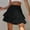 *Black, variant on ClodeEU Women's High Waisted Lace Tiered Mini Skirt, ,Solid Color Casual Summer Short Skirt Pink,Womens Plus L