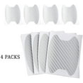 thumbnail image 5 of 4pcs Car Door Handle Stickers, Carbon Fiber Anti-Scratch Car Door Cup Protector, Non-marking Automatic Door Handle Protector(Silver/4pcs), 5 of 5