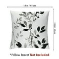 thumbnail image 4 of nygtbtfer Black White Floral Pillow Covers Set of 2 Grey Flower Throw Pillow Cover Soft Elegant Accent Decor Couch Cushion Cover for Bed Living Room Outdoor Waterproof Sofa Pillowcases  White, 4 of 7
