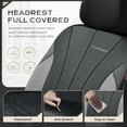 thumbnail image 6 of Coverado Front Car Seat Covers, Faux Leather Seat Protectors, 2 Seats Automotive Cushions Universal Fit for Car SUV Sedan Truck, Black&Gray, 6 of 6