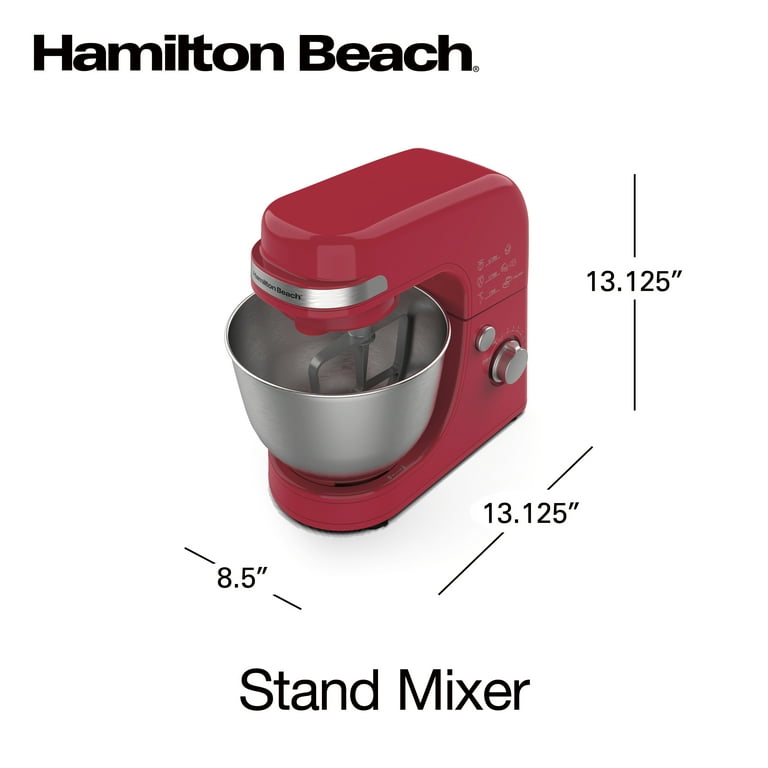  Stand Mixer, 5 Speed, 300w, Tilt-Head Mixers Kitchen Electric Stand  Mixer, Household Stand Mixers With Stainless Steel Bowl, Whisk, Dough Hook,  Flat Beater,Red: Home & Kitchen