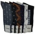 thumbnail image 5 of 12 Pairs Mens Dress Socks Printed Assorted Styles Casual Work Size 10-13 Crew, 5 of 5
