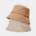 thumbnail image 2 of Bucket Hat Wide Brim Stylish Korean Style Casual Corduroy Couple Cap for Daily Wear, 2 of 10